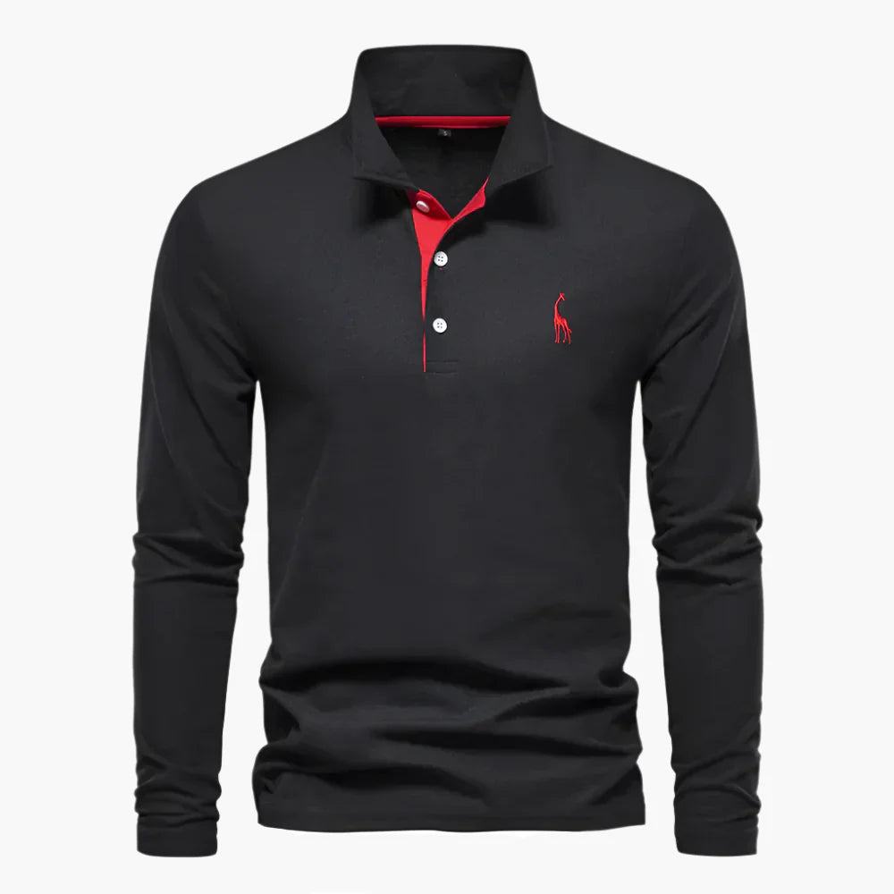 Herren Langarm Polo – Klassischer Stil für Alltag und Business