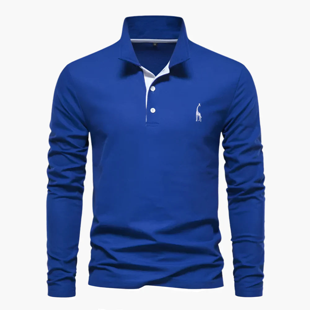 Herren Langarm Polo – Klassischer Stil für Alltag und Business