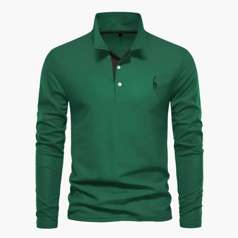 Herren Langarm Polo – Klassischer Stil für Alltag und Business