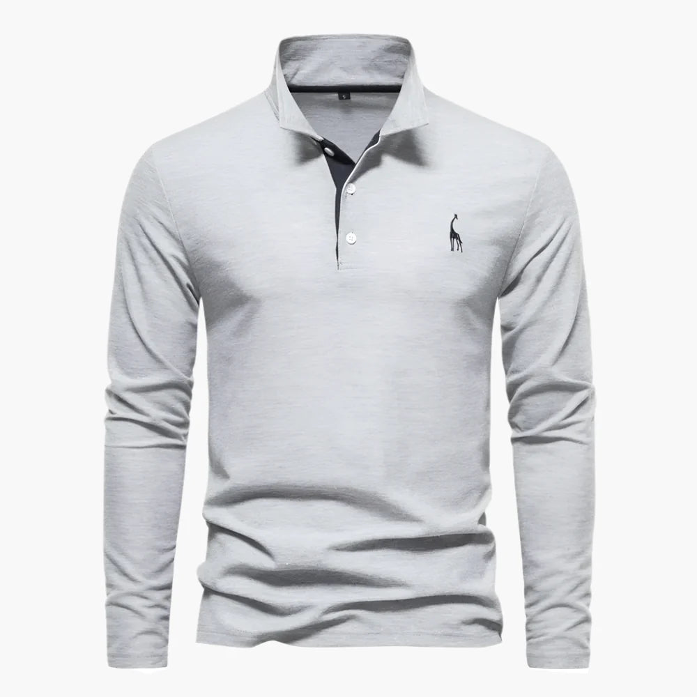 Herren Langarm Polo – Klassischer Stil für Alltag und Business