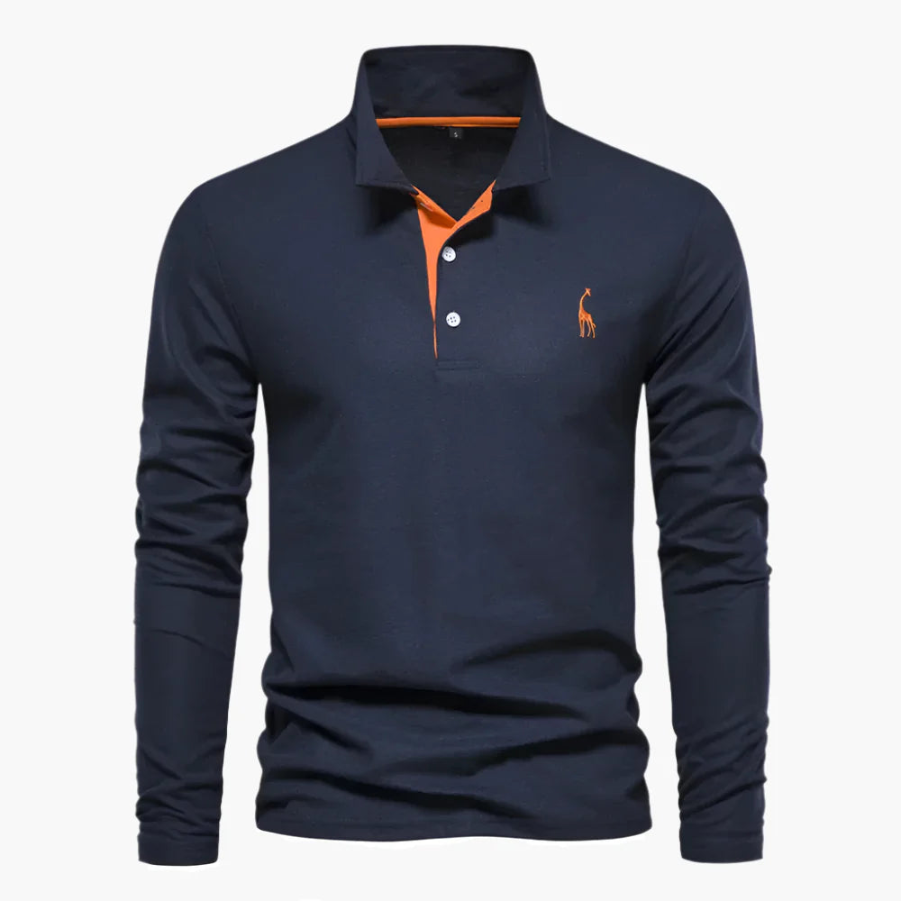 Herren Langarm Polo – Klassischer Stil für Alltag und Business