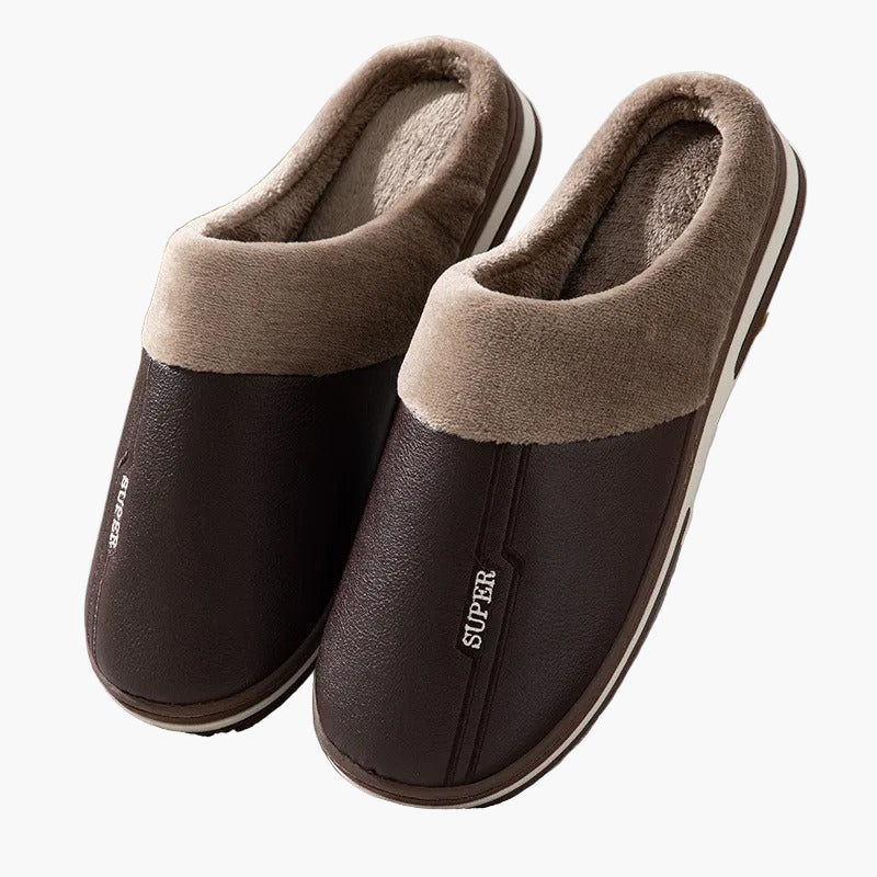 Herren Hausschuhe Komfort Slipper für Winter – Gepolstert und Warm, Ideal für Zuhause