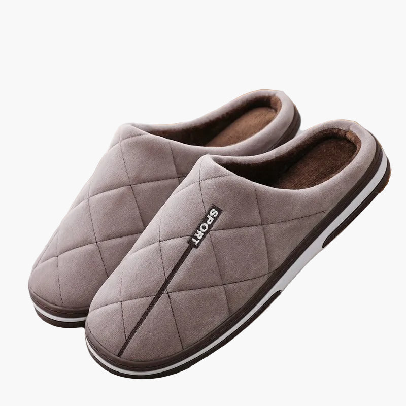 Herren Hausschuhe Komfort Slipper für Winter – Gepolstert und Warm, Ideal für Zuhause