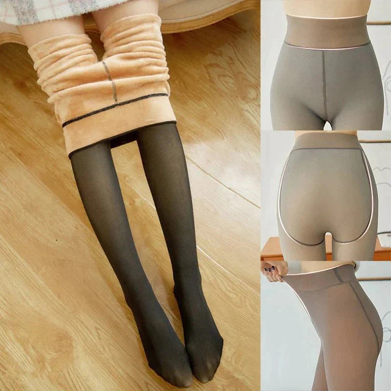Damen Winterstrumpfhose – Modische, super dehnbare und komfortable Leggings für kalte Tage