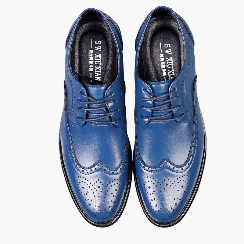 Herren Business Oxford Schuhe Klassisch Brogue Eleganz für Anzug & Büro
