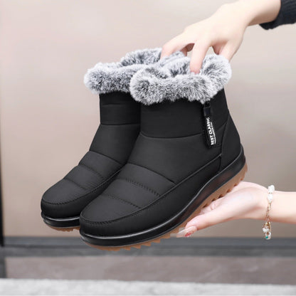 Anna – Warme Damenstiefeletten mit Seitenreißverschluss und Fleece