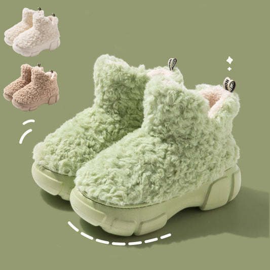 Natalie – Winterstiefel mit 6 cm Plateausohle und Plüschfutter