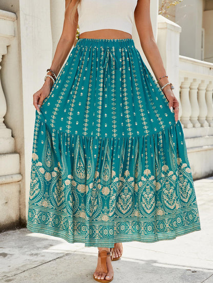 Marion – Weites Damenstrandkleid mit Print