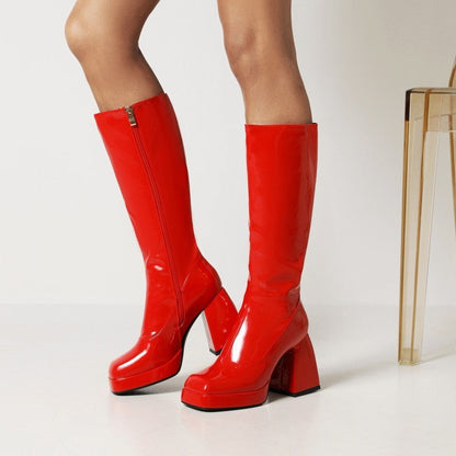 Caroline – Damenhohe Stiefel aus wasserfestem Material