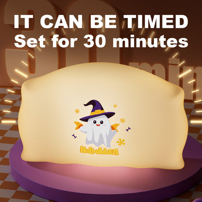 Halloween Nachtlicht für Kinder – Pat the Light – Deko Lampe für Halloween, Schlaf- & Partybeleuchtung