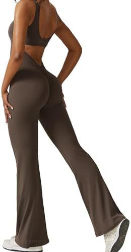 Melissa – Ärmellose Jumpsuits mit Schlaghose für Fitness und Yoga