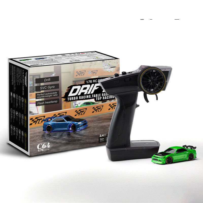1:76 RC Drift Auto C64 für Jungen – Turbo Racing, Tischrennen, Top Rennspaß