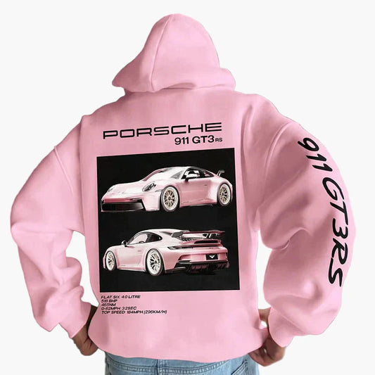 Herren Unisex Hoodie Porsche 911 GT3 RS – Motorsport Streetwear Racing Pullover