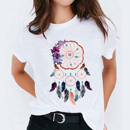 Stephanie – Süßes Damen-T-Shirt mit Cartoon-Print