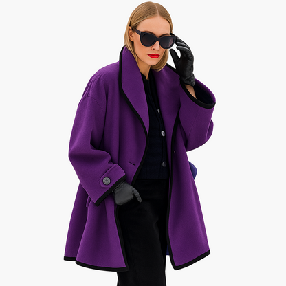 Damen Eleganter Winter Trenchcoat – Oversize Mantel für stilvolle Auftritte