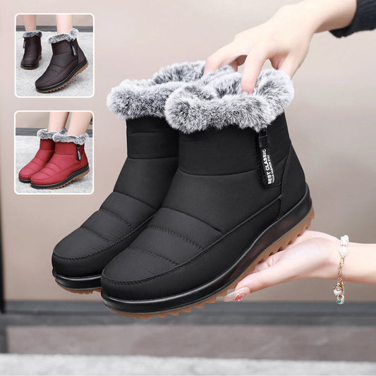 Anna – Warme Damenstiefeletten mit Seitenreißverschluss und Fleece