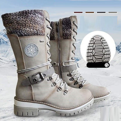 Lena - Warme Winterstiefel mit Riemendetail