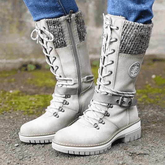 Lena - Warme Winterstiefel mit Riemendetail