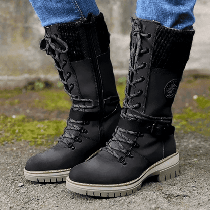 Lena - Warme Winterstiefel mit Riemendetail