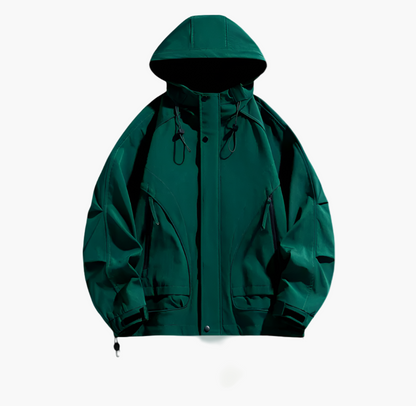 Herren Outdoor Windbreaker Funktionsjacke – Wasserdicht & Winddicht, Leicht, Atmungsaktiv, Ideal für Freizeit und Outdoor