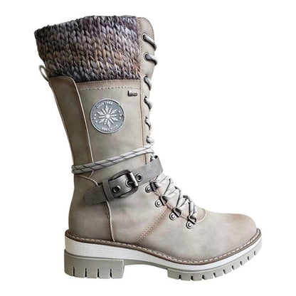 Lena - Warme Winterstiefel mit Riemendetail