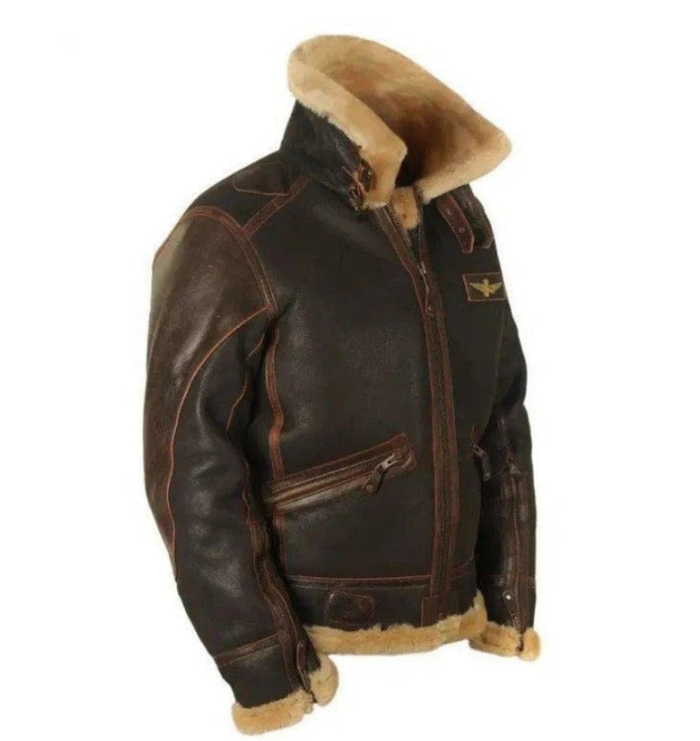 Herren Vintage Fliegerjacke – Klassische Pilotenjacke für Herbst und Winter