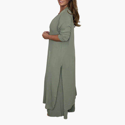 Damen Zweiteiliges Freizeit-Set – Elegantes Loungewear Outfit für Alltag & Events