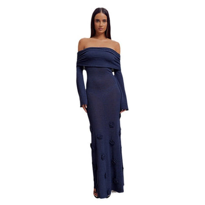 Adele – Strick-Badebluse mit Blumenmuster