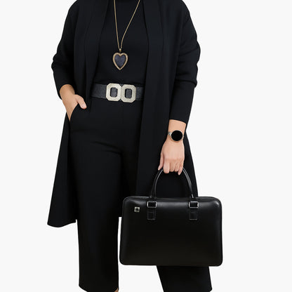 Damen 3-teiliges Business & Freizeit Set – Elegantes Outfit mit Blazer, Shirt & Hose für Büro und Alltag
