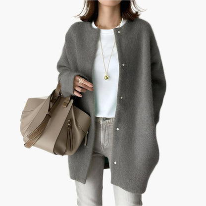 Damen Strickjacke im modernen Oversize-Look – Lässiger Cardigan für Alltag und Büro