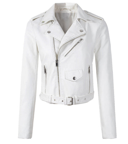 Gillian – Damen Lederjacke im koreanischen Stil für Herbst und Winter