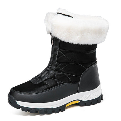 Janet – Leichte Damen-Schnürstiefel mit Reißverschluss