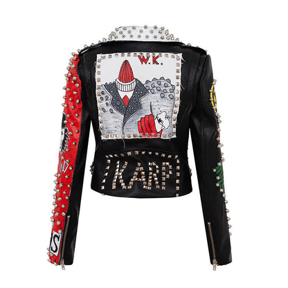 Ralph – Personalisierte Graffiti-Motorrad-Lederjacke