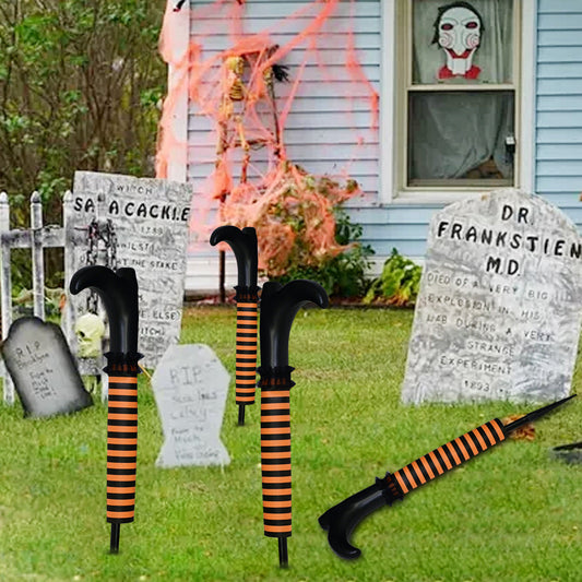 Halloween Deko Hexenbeine Gartenstecker für Gruselige Dekorationen
