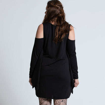 Halloween Damen Kostüm Kleid mit Spinne und Spinnennetz – Perfekt für Halloween-Partys