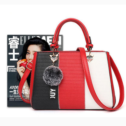 Patricia – Damen-Handtasche mit Haarballen-Ornamenten