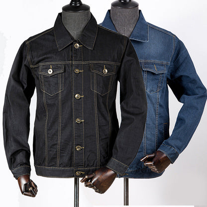 Joshua – Schwarze Denimjacke für Herren