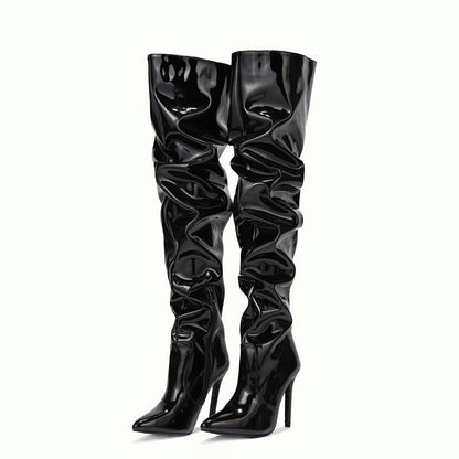 Sophie – Kniehohe Damenstiefel mit Superhohem Absatz