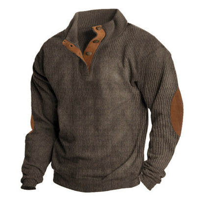 Jonathon – Herren Outdoor-Casual Stehkragen Langarm-Pullover