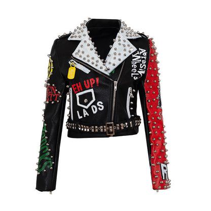 Ralph – Personalisierte Graffiti-Motorrad-Lederjacke