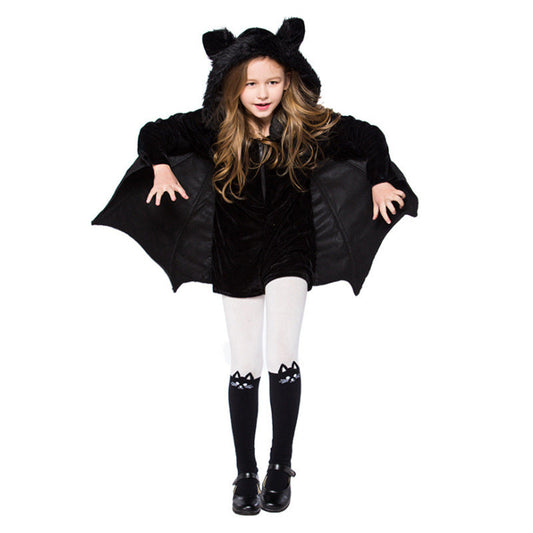 Kinder Halloween Fledermaus Kostüm – Unisex Verkleidung für Party & Trick-or-Treat