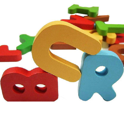 Kinder Lernspielzeug Alphabet Holzbuchstaben Pädagogisches Puzzle-Set