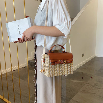Vanessa – Modische Rattan Damenhandtasche aus Weidengeflecht