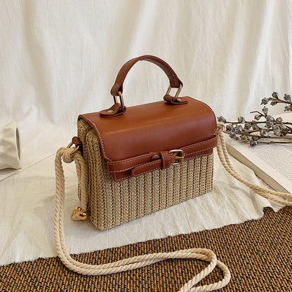 Vanessa – Modische Rattan Damenhandtasche aus Weidengeflecht