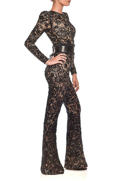 Denise – Exquisiter Damen-Jumpsuit aus Spitze