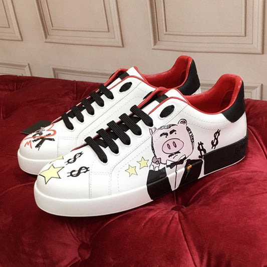 Lily – Weiße Leder-Damenschuhe