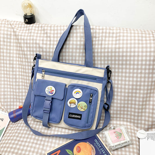 Kim – Kawaii Schultertaschen aus wasserdichtem Nylon