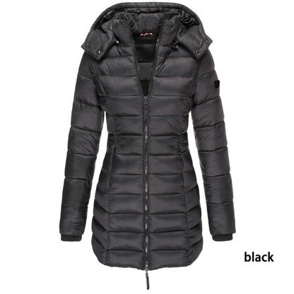 Ruby – Mittellange, Schlankgeschnittene Steppjacke