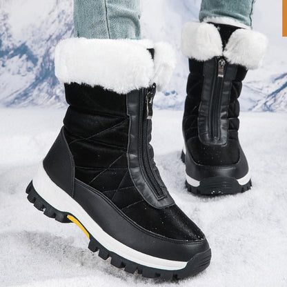 Janet – Leichte Damen-Schnürstiefel mit Reißverschluss