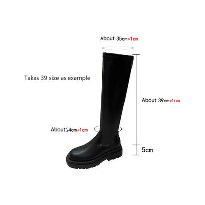 Barbara – Dicke Sohle Stiefel mit Chunky Absatz